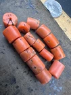 UNDYED Antique BEAD CORAL salmon VTG Mediterranean TIBETAN INDIA Mala Chung dZi