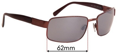 SFx Replacement Sunglass Lenses fits Revo 3043 - 62mm Wide