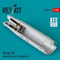 Reskit RSU48-0061 - 1:48 Mirage Iiic Exhaust Nozzle For Eduard Kit (3D Printed)