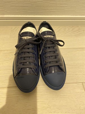 Miumiu Low Cut Enamel Sneakers 22.5-23 cm with Box | eBay
