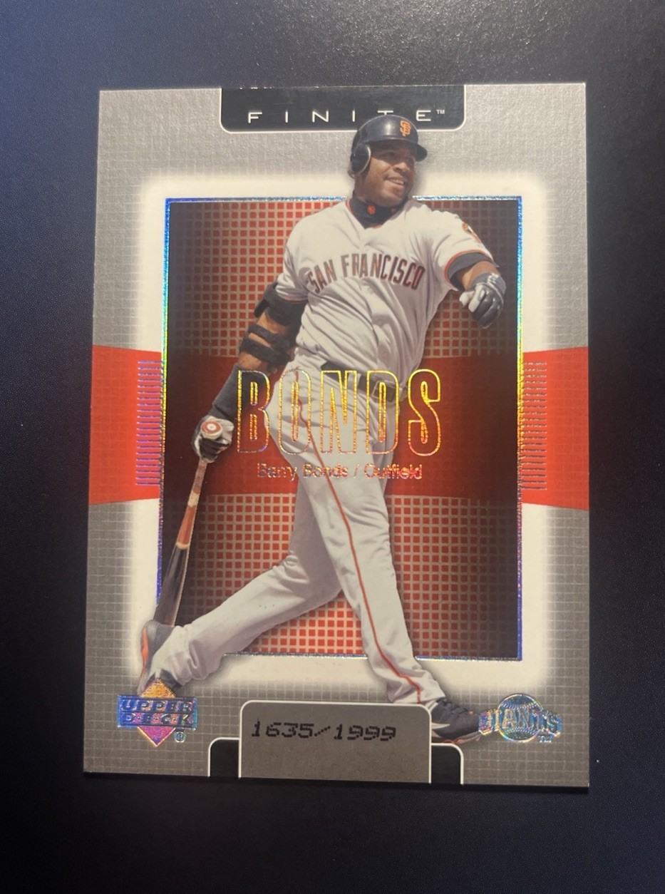 2003 UD Finite BARRY BONDS Card #83 *HOF?* Short Print #1635/1999 *NICE* *MINT*