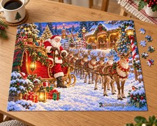 Santa Sleigh and Reindeer Christmas Puzzle