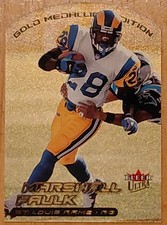 2000 Fleer Ultra #50G MARSHALL FAULK Gold Medallion Edition HOF ST. LOUIS RAMS