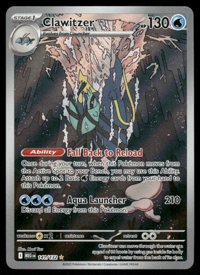 Pokemon Karten Clawitzer 141/132 Mega Evolution Illustration Rare NM *2