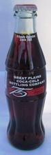 Coca-Cola Great Plains Coca-Cola Bottling Company 75th Anniversary Coke Bottle
