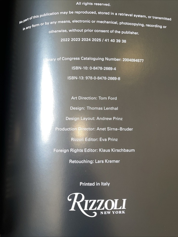 Tom Ford First Edition 9780500511978 Photography Fashion Rizzoli | eBay UK