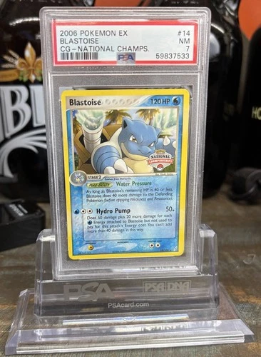 Pokemon CG National Championship Blastoise 14 PSA 7