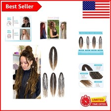 Elegant 24 Inch Ombre Brown Dreadlock Extensions - Easy Braid-In Installation