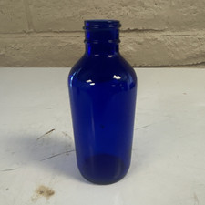 Cobalt Blue Glass Bottle, 4 oz
