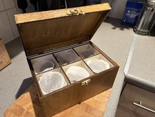 Handmade Wooden Tea Box. Vintage Style. Storage. Organizer. Box.