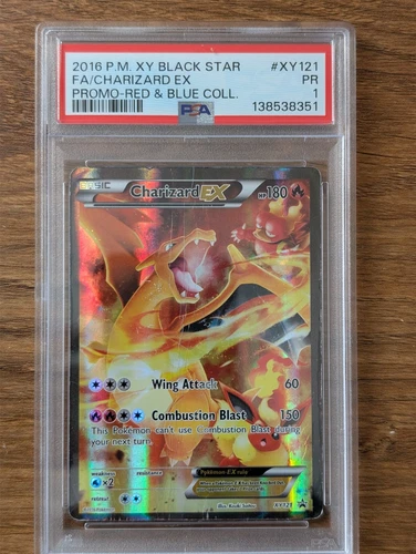 2016 Pokemon Red Blue Collection PSA 1 Charizard EX Holo #XY121 Black Star Promo