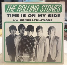 The Rolling Stones Time Is On My Side Picture Sleeve/45 record NM- Gorgeous!