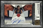 RUDY GAY BGS 8 2006-07 UD EXQUISITE EMBLEMS OF ENDORSEMENT PATCH AUTO RC 12/15