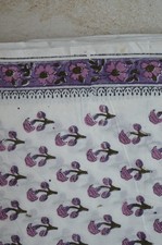4 Yard New Hand Block 100 Cotton Floral Fabric NO TARRIF CHARGES 100 ZK-102