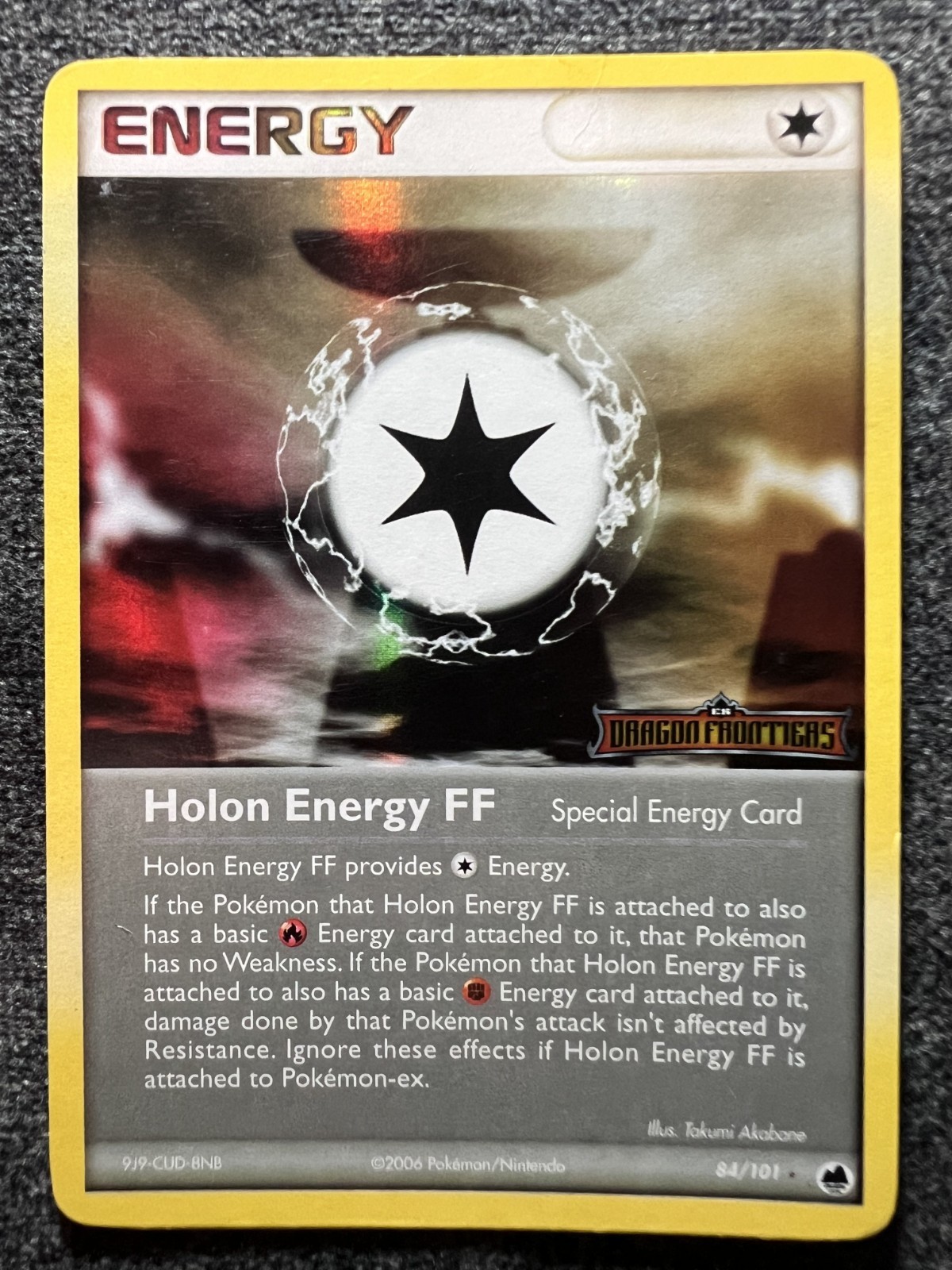 Holon Energy FF 84/101 Holo Rare Dragon Frontiers Stamped Pokemon Card LP
