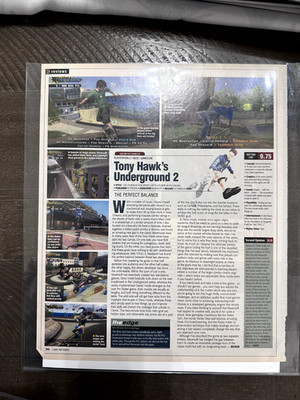 2004 Tony Hawk's Underground 2 REVIEW Game Print Ad/Poster Retro Video Game art