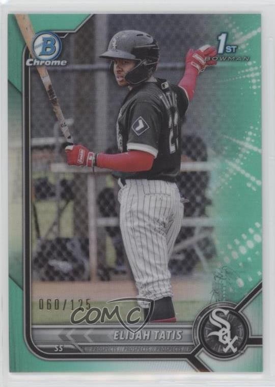 2022 Bowman Chrome Prospects Aqua Refractor 60/125 Elijah Tatis #BCP-23 s3g