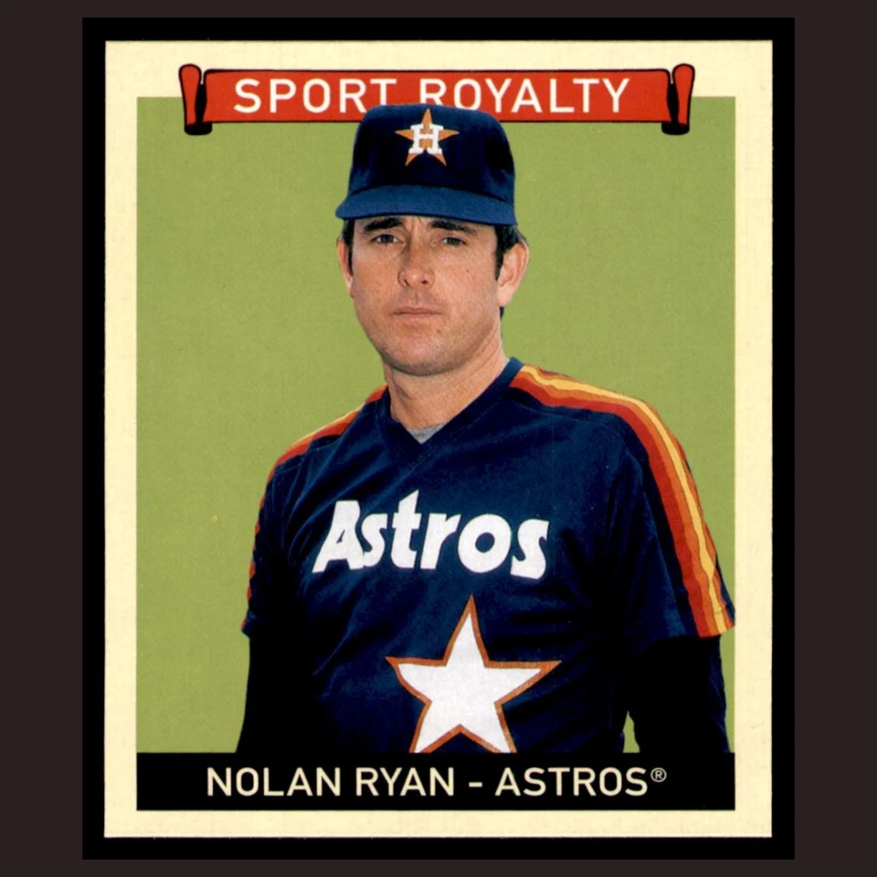 Mini béisbol Nolan Ryan #319.0 2008 Upper Deck Goudey espalda roja Astros de Houston Foto 3 de 4