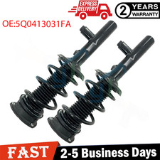 Fit VW Golf R MK7 Seat Leon 5Q0413031 Pair Front Shocks Struts Assembly Electric