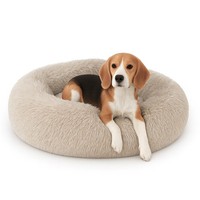 Hundebett L-XXL Katzenbett Hundekissen PlüSch Hundekorb Schlafplatz Rund Donut