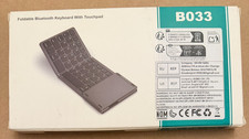 B033 Foldable Bluetooth Wireless Keyboard With Touchpad - ULTRA SLIM - NEW