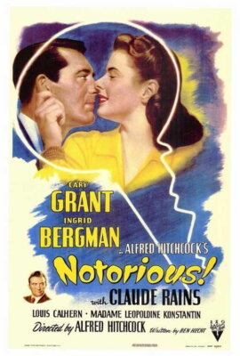 66391 Notorious Movie ary Grant Ingrid Bergman Wall Decor Print Poster