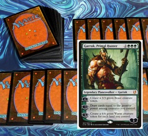 mtg-GREEN-RAMP-DECK-Magic-the-Gathering-rares-60-cards-garruk-gigantosaurus