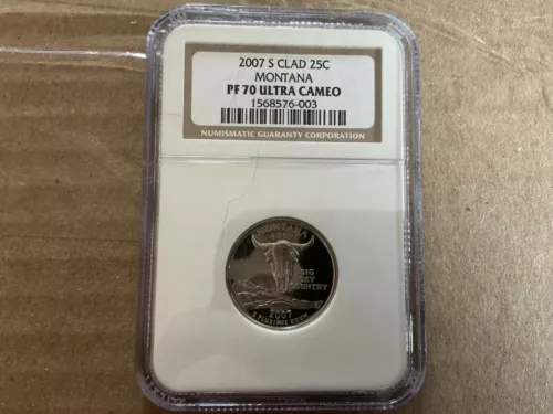 2007-S Montana Clad Statehood Quarter NGC PF 70 ULTRA CAMEO