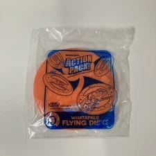 Whataburger Action Pack Whatapals Flying Disk Orange Frisbee Kids Meal Toy