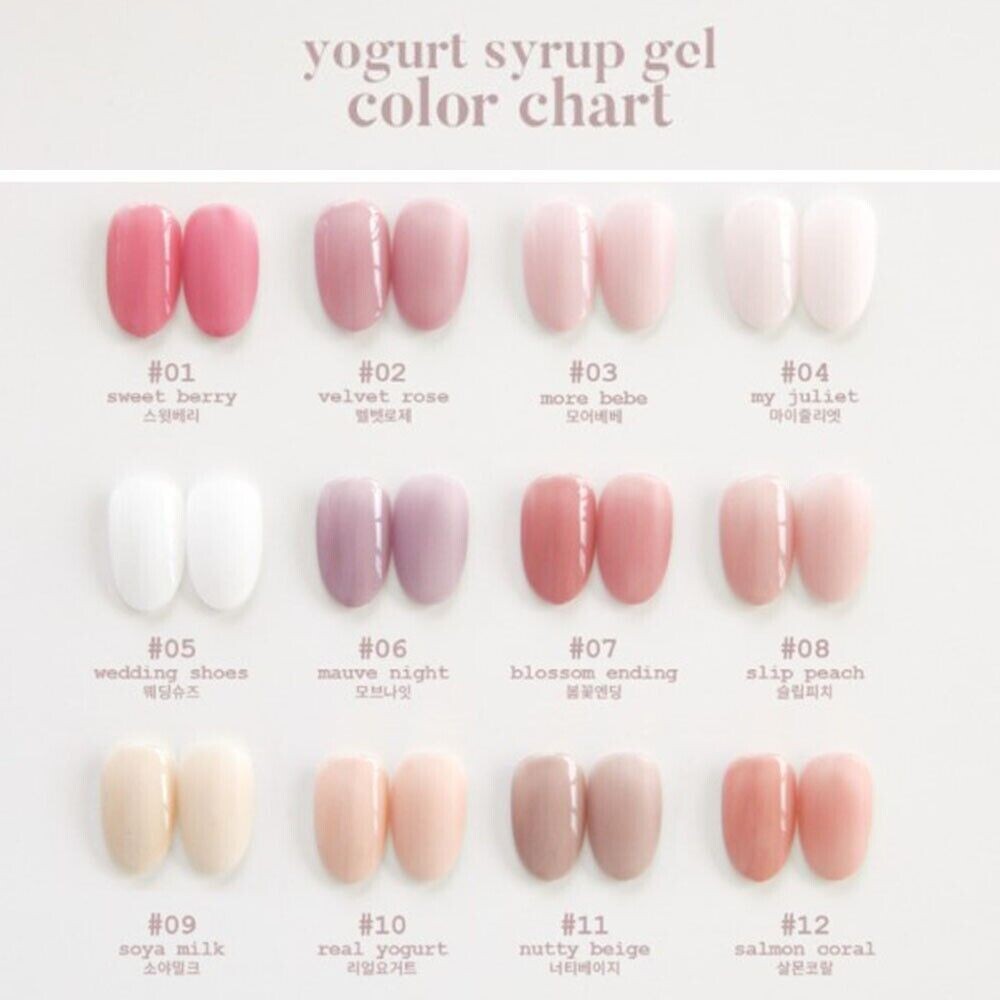 Yogurt Gel ジェルネイル 10本セット Yogurt Gel Yogurt Nail Gelato 9 Colors Gel Nail Polish Set