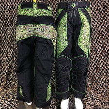 NEW GI Sportz HERALD Tournament Paintball Pants - Lime Green/Black - Small
