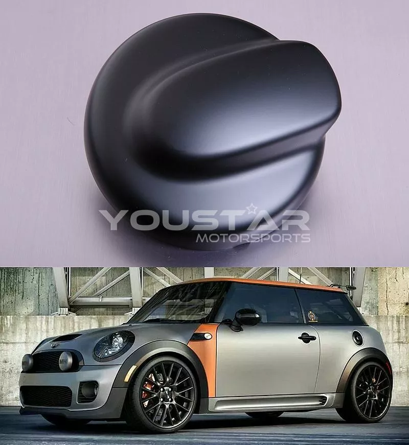 MATT SCHWARZ Tankdeckel Abdeckung Cover für MINI R56 R55 Clubman Cooper