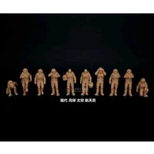 1/64 1/72 1/87 Modern Moon Space Astronauts 10pcs Miniature Model Soldier