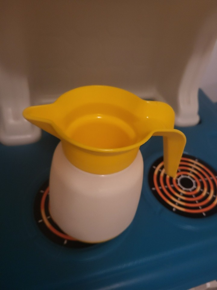 Vintage Little Tikes Country Kitchen Phone, Dish rack, Pitcher, Plates