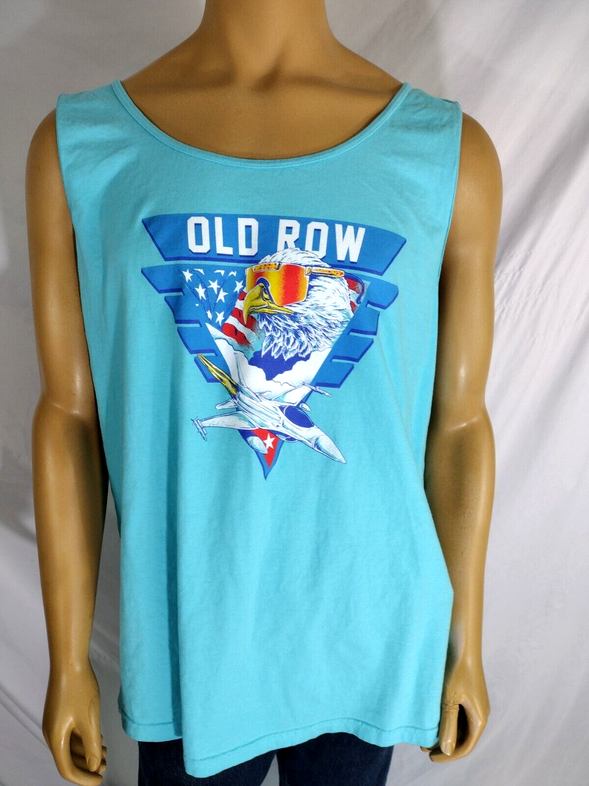 FILA T shirt senza maniche OLD ROW 2X damo u ank Tanke Eag USA6 F 16er Fig Jeta Aqu