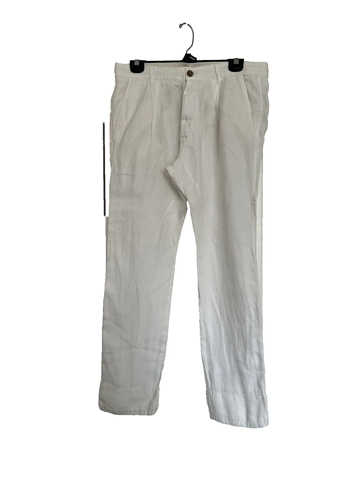 Pantalones de lino blanco Dolce&Gabbana para hombres