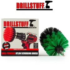 Drill Brush Kitchen Scrubber for Baked-on Food, Stove, Oven, Sink, Pots and Pans