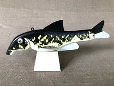 VINTAGE Sucker, MICHIGAN, FISH SPEARING DECOY, Circa 1980's.