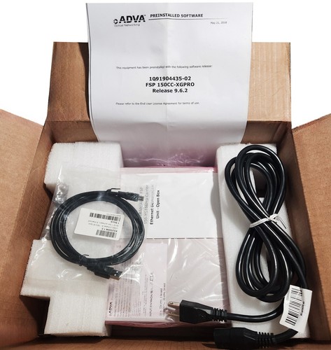 ADTRAN/ADVA FSP 150-XG116Pro Carrier Ethernet Demarcation Unit w/PS Cord & Cable