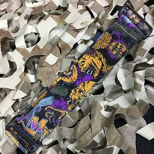NEW KM Paintball Universal Mask Goggle Strap - Zombie Guns - Orange/Purple