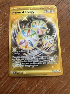 Reversal Energy 266/182 Gold Secret Rare Paradox Rift Pokemon TCG Holo NM/MINT+