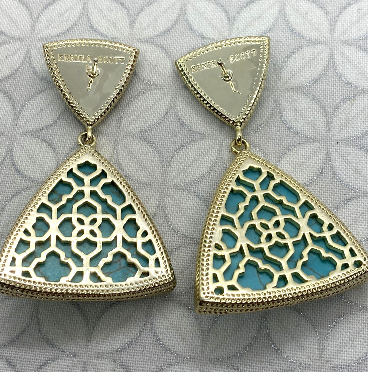 Kendra Scott Maury Triangle statement earrings Tu… - image 9