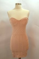 EUC House of London CB Pink Strapless Sexy Evening Cocktail Dress Sz 6