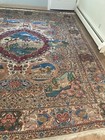 ANTIQUE RUG 10x12 HAND-KNOTTED wool colorful handwoven Animals Carpet — photo 1