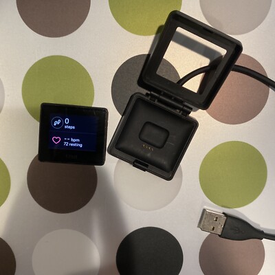 Fitbit Blaze Smart Fitness Watch, Black, Pebble and oem charger only 
