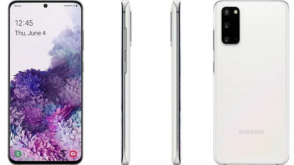 Samsung Galaxy S20 5G SM-G981V Verizon Only 128GB Cloud White A Light Burn-image