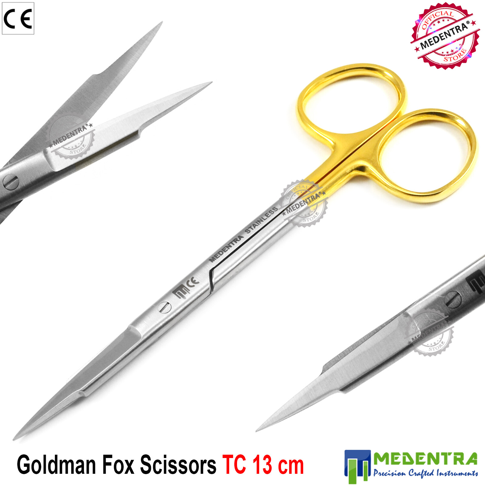 Goldman Fox Dental Surgical Scissors Tissue Medical Scissor LAB eBay