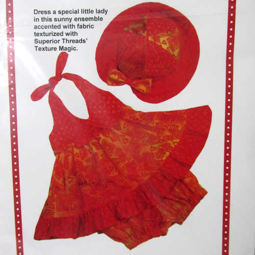 Little Miss Sunshine Baby Girl Sundress Bloomer Hat Patterns by Annie Size 6mo-1 - Picture 2 of 3