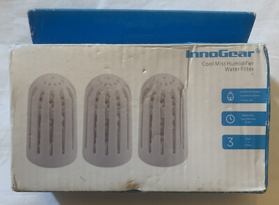 InnoGear Cool Mist Humidifier Water Filter 3 Pack Filters New in Box Unused