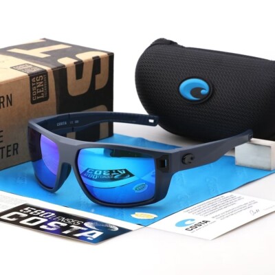 Costa Del Mar DIEGO Matte Blue Frame/Blue Mirrored Polarized Lenses (580P)